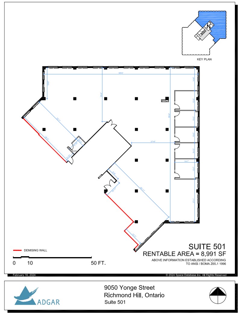 9050 Yonge St, Richmond Hill, ON à louer Plan d’étage– Image 1 sur 1