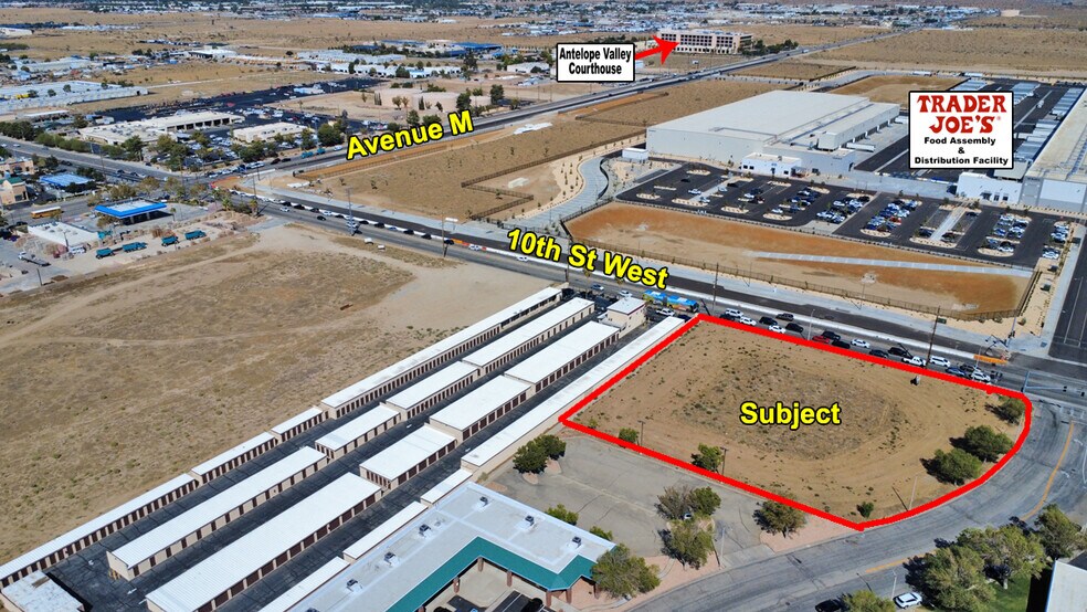 NWC 10th Street W & Avenue M-4, Palmdale, CA à vendre - Aérien – Image 2 sur 5