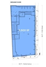 57 S 6th St, Brooklyn, NY à louer Plan d’étage– Image 1 sur 3