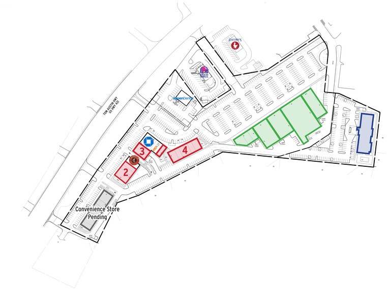 3500 Tom Austin Hwy, Springfield, TN à louer - Plan de site – Image 2 sur 6