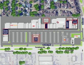 9700-9950 Fondren Rd, Houston, TX à louer Plan de site– Image 1 sur 2