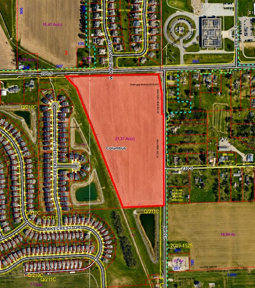 200 South, Columbus, IN à vendre - Aérien – Image 2 sur 2