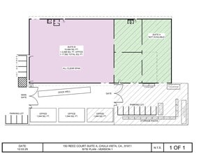 150 Reed Ct, Chula Vista, CA à louer Plan d’étage– Image 1 sur 2