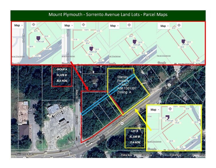 SR46-CR435 (Sorrento Ave & Niles St), Mount Plymouth, FL à vendre - Plan cadastral – Image 1 sur 2