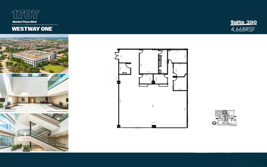 1707 Market Place Blvd, Irving, TX à louer Plan d’étage– Image 1 sur 1