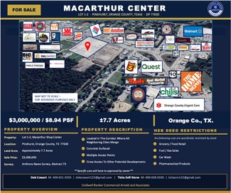 Plus de détails pour 2630 MacArthur Dr, Orange, TX - Terrain à vendre