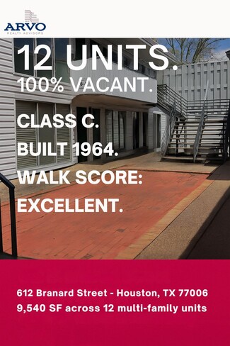Plus de détails pour 612-618 Branard St, Houston, TX - Logement à vendre