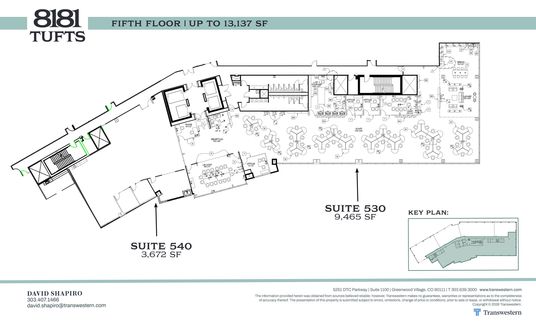 8181 E Tufts Ave, Denver, CO à louer Plan de site– Image 1 sur 2