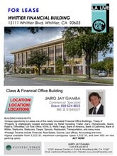15111 Whittier Blvd, Whittier, CA à louer Plan d’étage– Image 1 sur 1