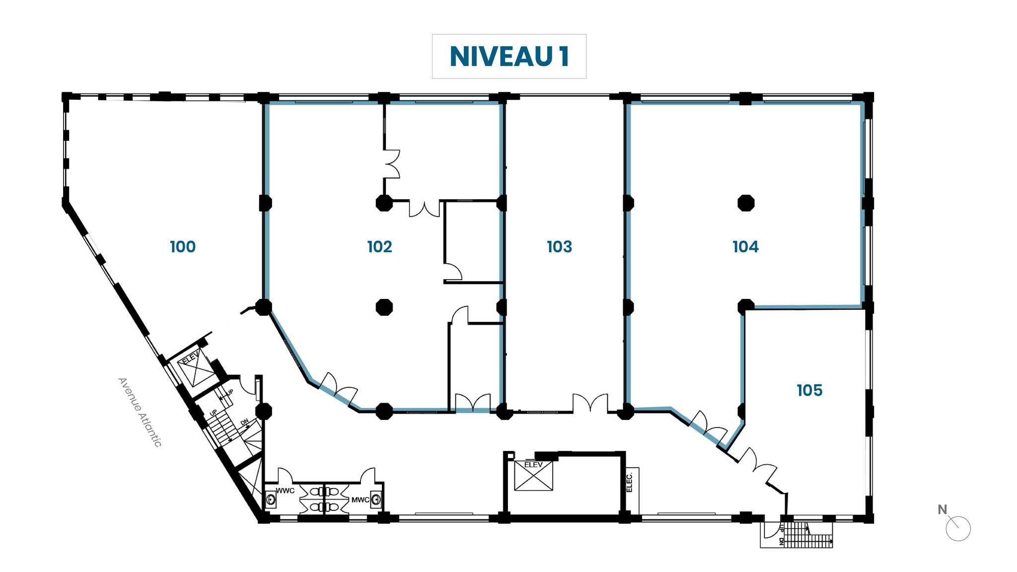 400 Av Atlantic, Montréal, QC à louer Plan d’étage– Image 1 sur 1