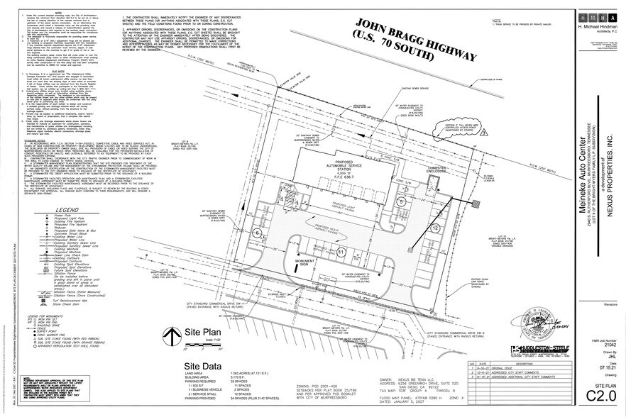 2940 S Rutherford Blvd, Murfreesboro, TN à vendre - Plan de site – Image 3 sur 3