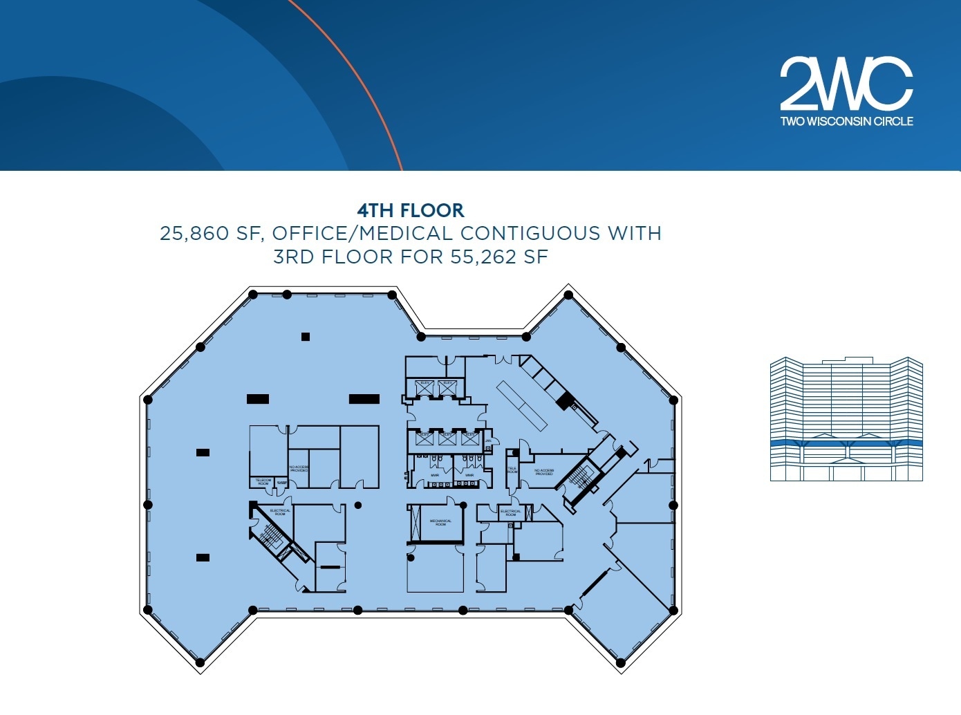 2 Wisconsin Cir, Chevy Chase, MD à louer Plan d’étage– Image 1 sur 1