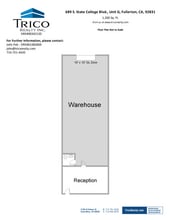 667-759 S State College Blvd, Fullerton, CA à louer Plan d’étage– Image 1 sur 1