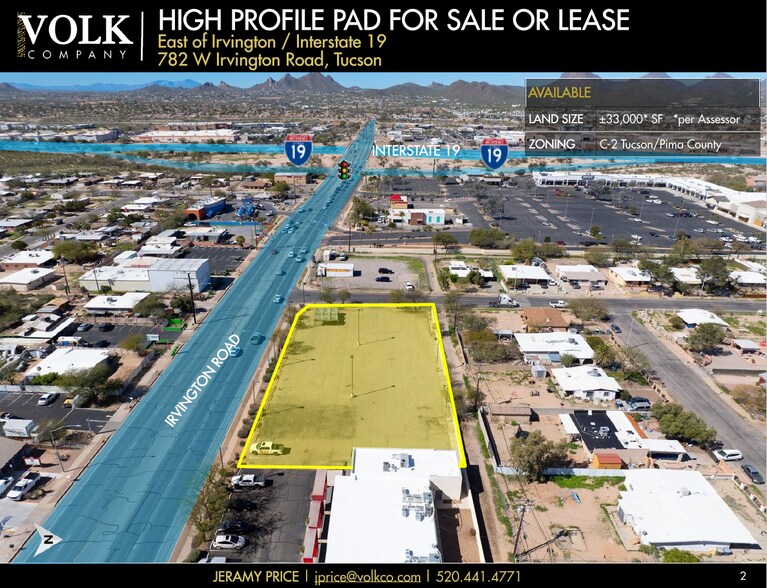 782 W Irvington Rd, Tucson, AZ à louer - Aérien – Image 2 sur 17