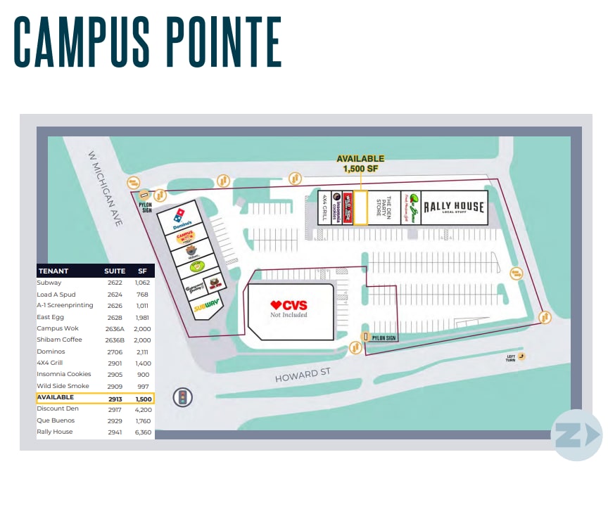 2620-2627 W Michigan Ave, Kalamazoo, MI à louer Plan d’étage– Image 1 sur 1