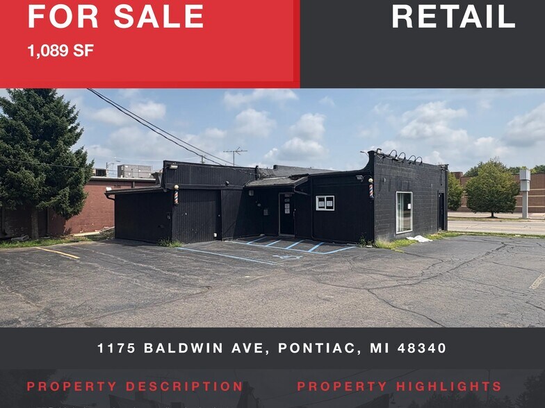 1175 Baldwin Ave, Pontiac, MI à vendre - Photo de l’immeuble – Image 1 sur 25
