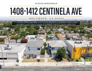Plus de détails pour 1408-1412 Centinela Ave, Inglewood, CA - Logement à vendre