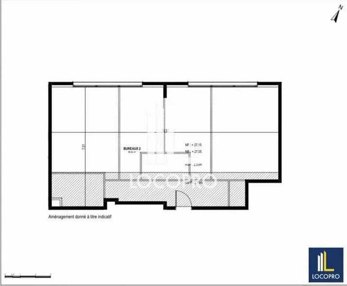 Bureau dans Nice à vendre - Plan d’étage – Image 3 sur 5