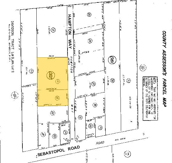 1524-1536 Hampton Way, Santa Rosa, CA à louer - Plan cadastral – Image 2 sur 2