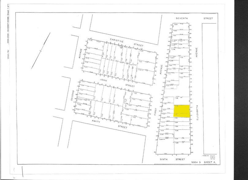 620-622 Elizabeth Ave, Elizabeth, NJ à vendre - Plan cadastral – Image 2 sur 3