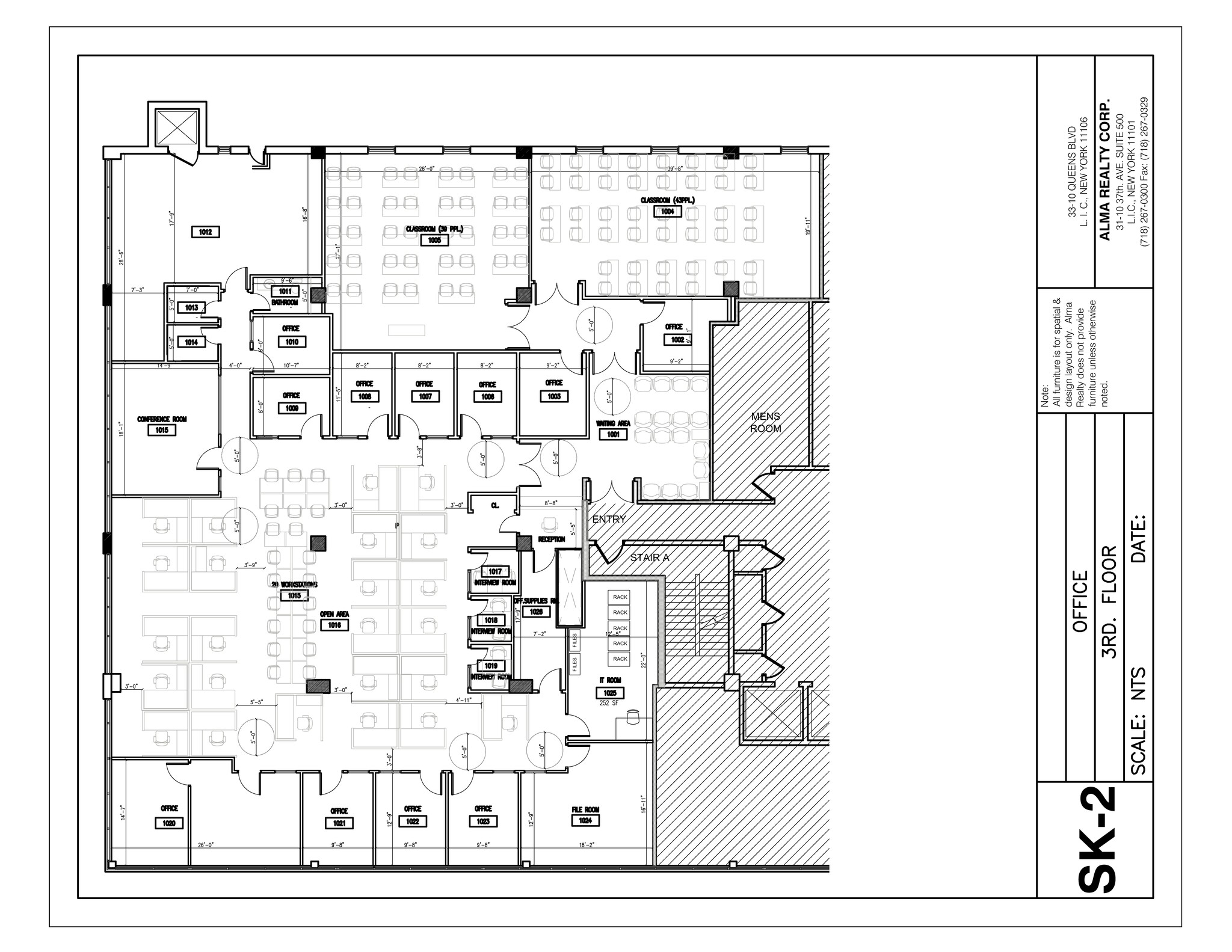 33-10 Queens Blvd, Long Island City, NY à louer Plan d’étage– Image 1 sur 9