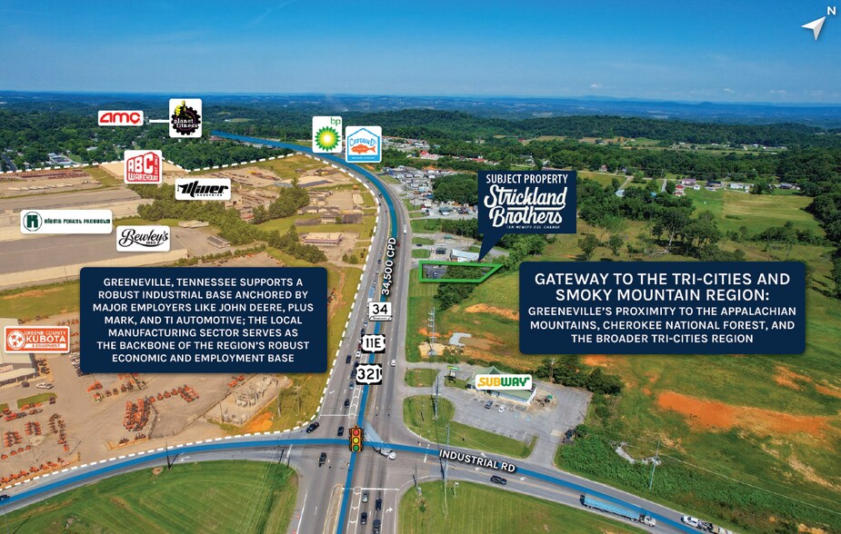 635 E Andrew Johnson Hwy, Greeneville, TN à vendre - Photo de l’immeuble – Image 3 sur 4