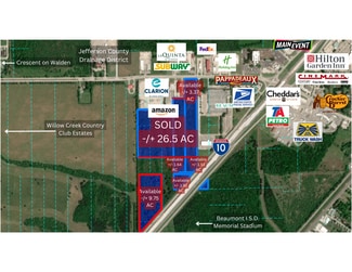 Plus de détails pour 4040 Interstate 10 S, Beaumont, TX - Terrain à vendre