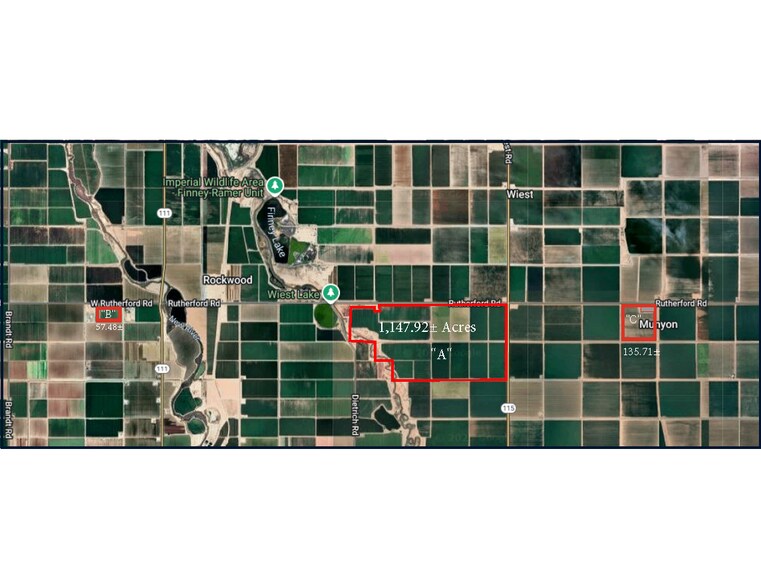 801 Rutherford Rd, Brawley, CA à vendre - Aérien – Image 2 sur 20