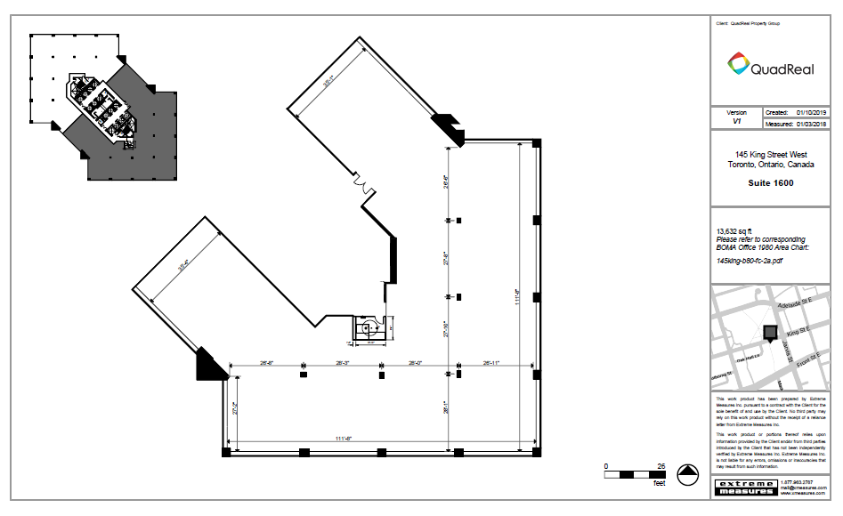 145 King St W, Toronto, ON à louer Plan d’étage– Image 1 sur 1