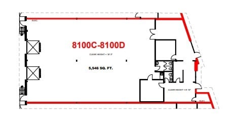 8072-8120 Rte Transcanadienne, Montréal, QC à louer Plan d’étage– Image 1 sur 1