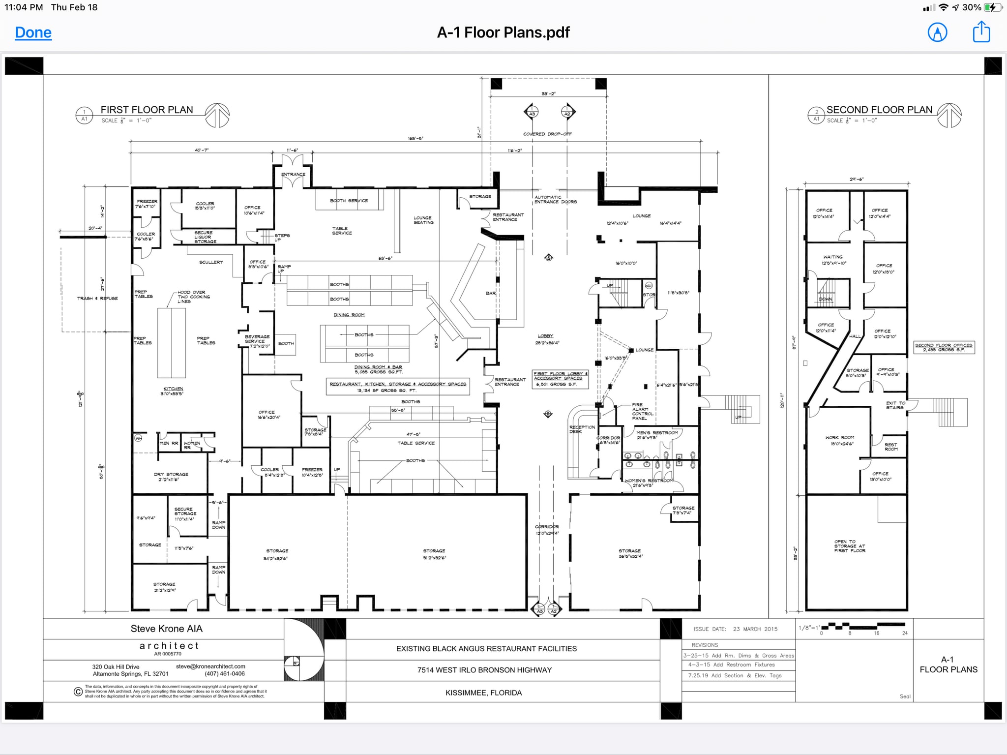 7516 W Irlo Bronson Memorial Hwy, Kissimmee, FL à louer Plan d’étage– Image 1 sur 1