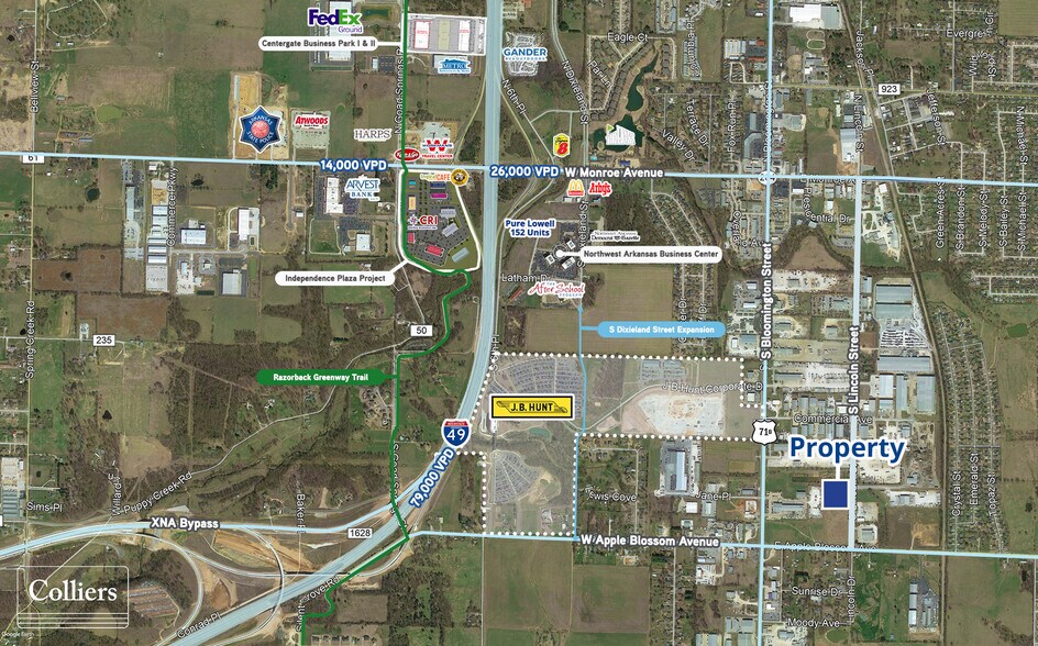 800 S Lincoln St, Lowell, AR à louer - Photo de l’immeuble – Image 2 sur 4