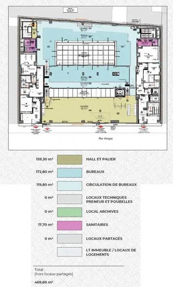 Bureau dans Paris à louer - Plan d’étage – Image 3 sur 5