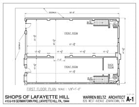 400-428 Germantown Pike, Lafayette Hill, PA à louer Plan d’étage– Image 1 sur 1