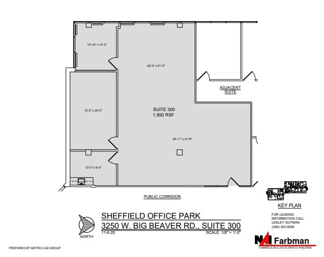 3310 W Big Beaver Rd, Troy, MI à louer Plan d’étage– Image 1 sur 1