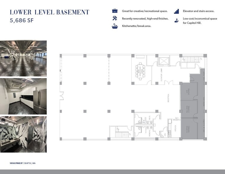 1016 E Pike St, Seattle, WA à louer - Plan d’étage – Image 2 sur 24