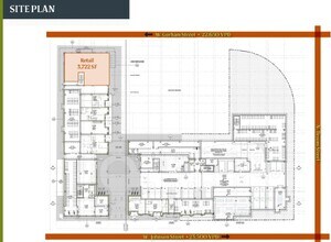 405 W Gorham St, Madison, WI à louer Plan de site– Image 1 sur 2