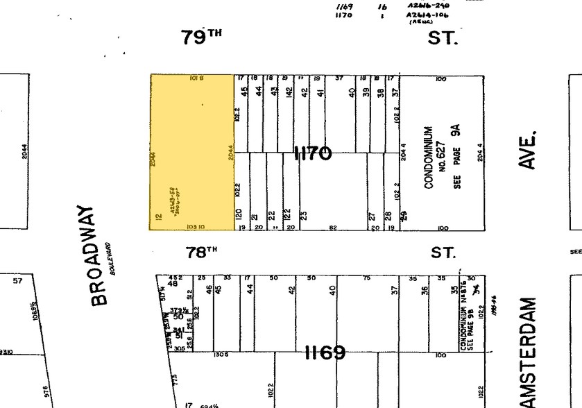 2200-2218 Broadway, New York, NY à louer - Plan cadastral – Image 2 sur 8