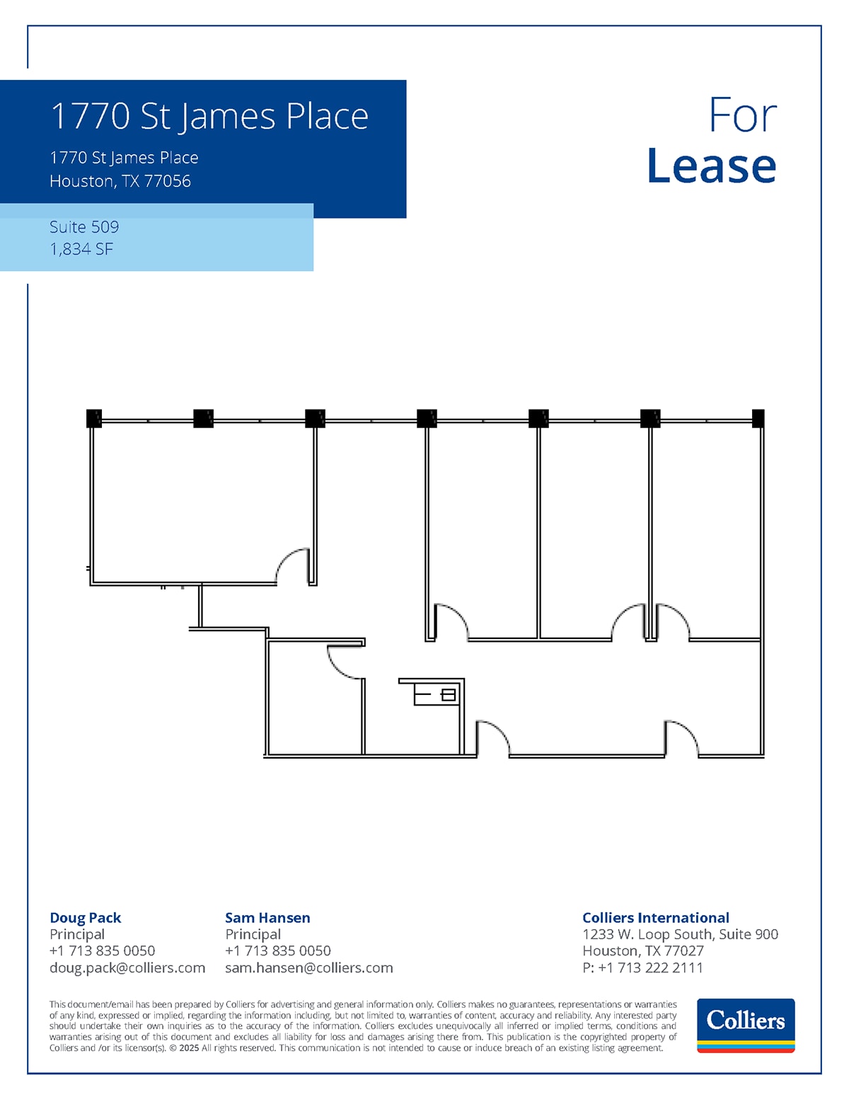 1770 St James Pl, Houston, TX à louer Plan d’étage– Image 1 sur 1