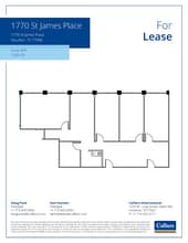 1770 St James Pl, Houston, TX à louer Plan d’étage– Image 1 sur 1