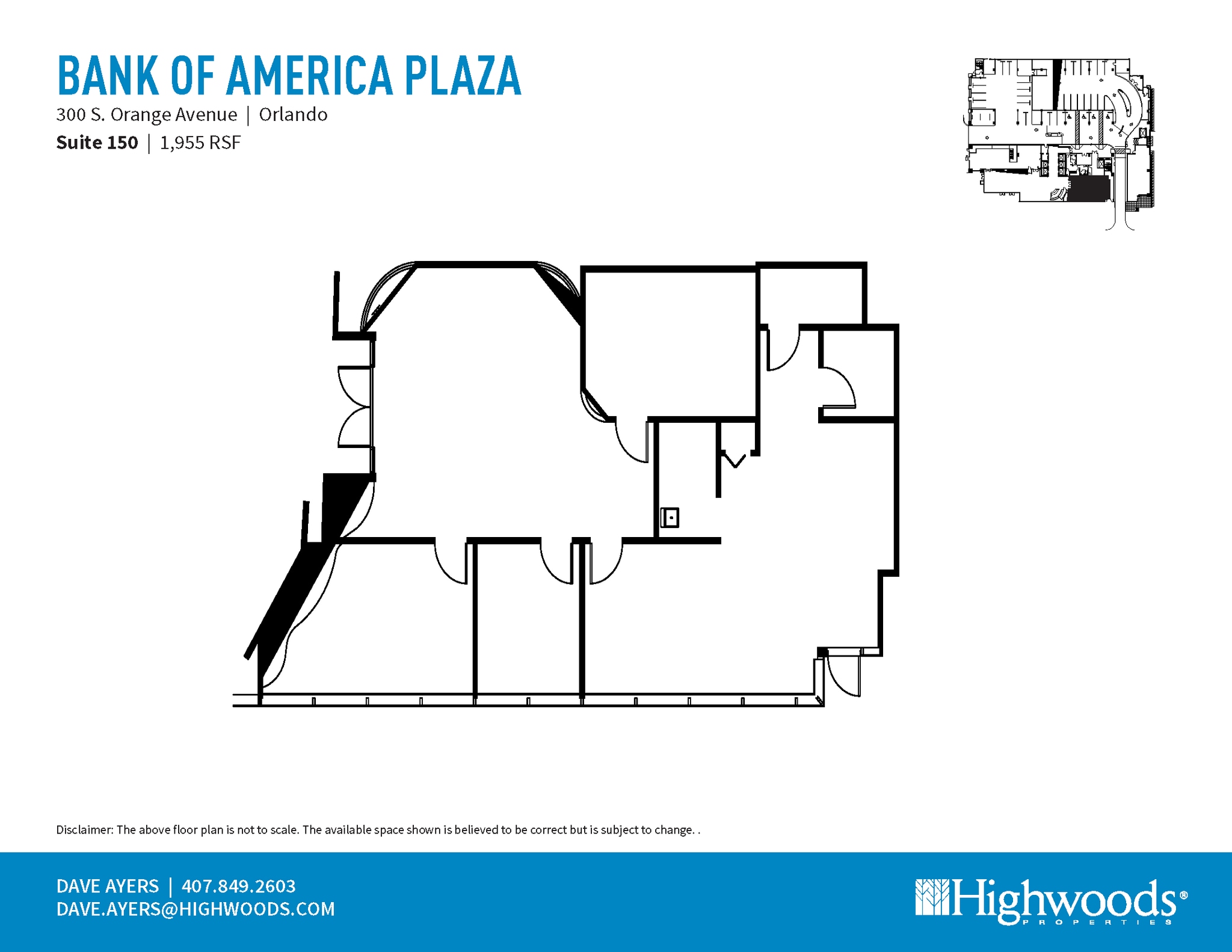 300 S Orange Ave, Orlando, FL à louer Plan d’étage– Image 1 sur 1