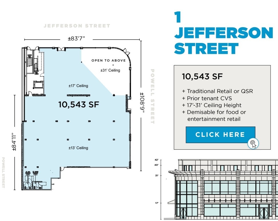 1-99 Jefferson St, San Francisco, CA à louer Plan d’étage– Image 1 sur 1