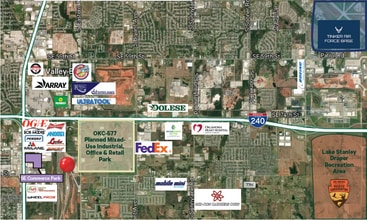 9217-9301 S Eastern Ave, Oklahoma City, OK - Vue aérienne vue de carte