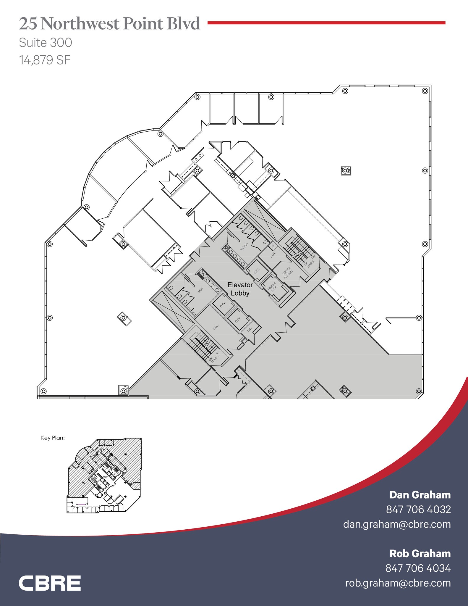 25 NW Point Blvd, Elk Grove Village, IL à louer Plan d’étage– Image 1 sur 2