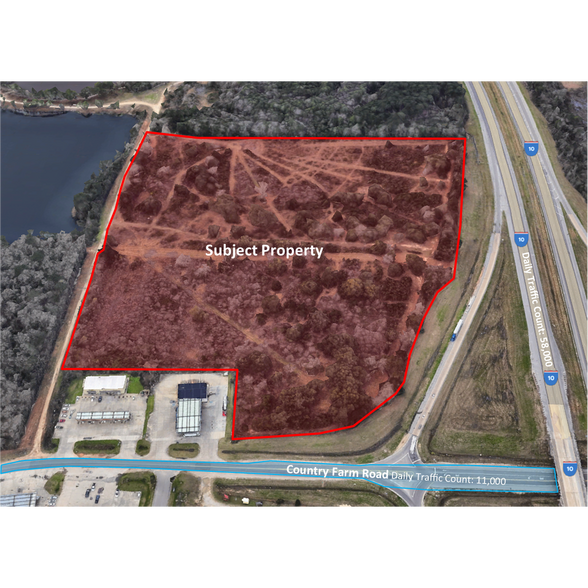 Interstate 10 & County Farm -1, Long Beach, MS à vendre - Photo de l’immeuble – Image 2 sur 5