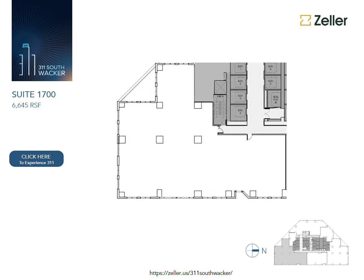 311 S Wacker Dr, Chicago, IL à louer Plan d’étage– Image 1 sur 1