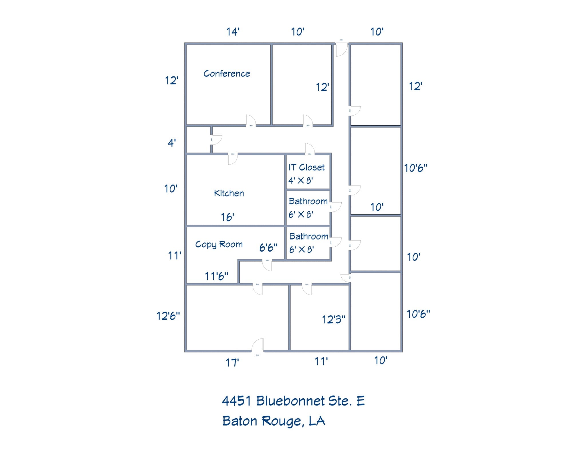 4451 Bluebonnet Blvd, Baton Rouge, LA à louer Plan de site– Image 1 sur 2