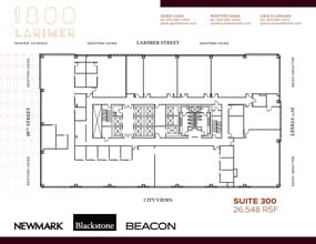1800 Larimer St, Denver, CO à louer Plan d’étage– Image 1 sur 1