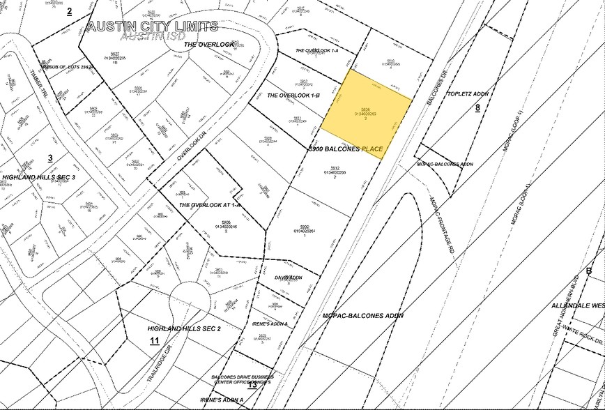 5926 Balcones Dr, Austin, TX à louer - Plan cadastral – Image 2 sur 4