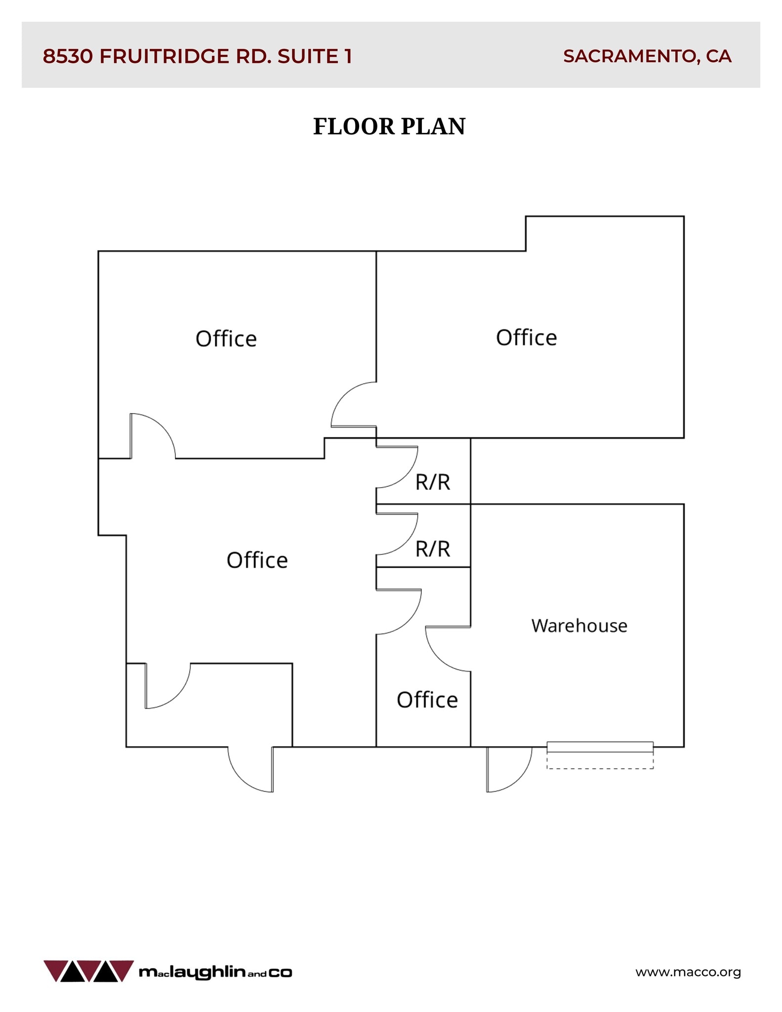 8530 Fruitridge Rd, Sacramento, CA à louer Plan de site– Image 1 sur 2